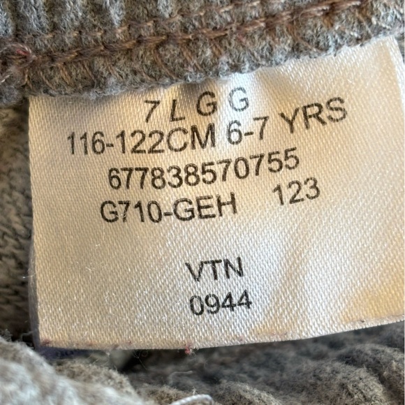 Nike kids 6-7 years long grey Cotton blend athletic pull on  jogging shorts - Picture 4 of 8